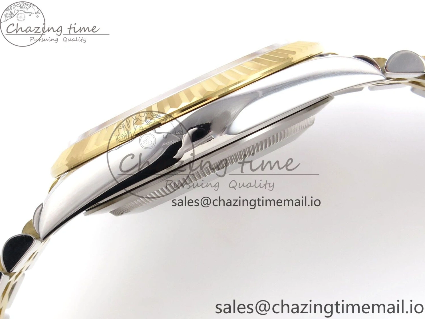 1220 Vibrant DateJust 41 126333 EWEF Best Edition YG Stick Dial on SS YG Jubilee Bracelet A 990